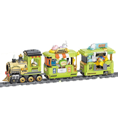 toptoy小鹦鹉bebe时光列车积木