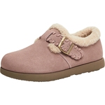 天美意绒绒拿铁厚底加绒保暖毛毛鞋雪地靴女棉鞋复古短靴冬季新款