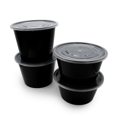 汤碗快餐盒圆形塑料密封