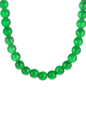 新中式绿如意长款项链