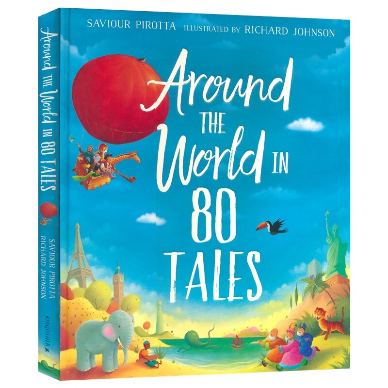 Around The World In 80 Tales 80个故事环游世界 传统故事 民间传说 经典寓言 英文原版进口儿童图书