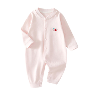 四季款婴儿连体衣纯棉a类春秋新生儿小月龄宝宝衣服秋冬打底春装