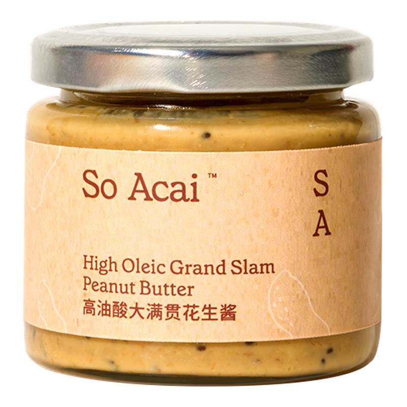 soacai高油酸大满贯奇亚籽花生酱坚果酱贝果面包扁桃仁酱开心果酱