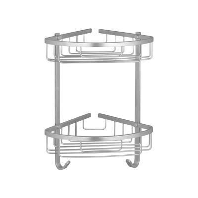 箭牌太空铝双层三角篮置物架