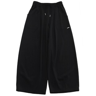 鹿与飞鸟＜Clean系列＞休闲不挑人宽松阔腿两色垂垂裤6906