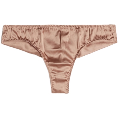 女士桑蚕丝无缝半包臀三角短裤