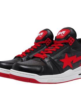 BAPE迷彩撞色星标休闲鞋