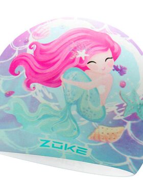Zoke新款男女儿童硅胶泳帽高弹