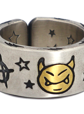 小恶魔原创设计风高山隆戒指定制