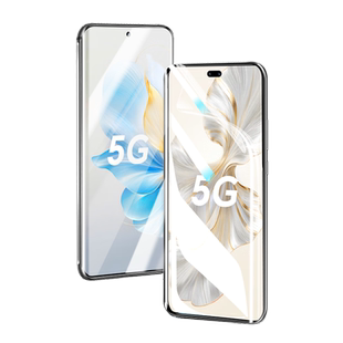 适用荣耀100手机膜华为荣耀100pro钢化水凝膜honor100曲面屏膜新款专用软膜一百保护膜曲屏版全包防蓝光贴膜
