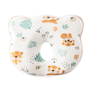 婴儿宝宝定型枕头0到6个月以上硅胶新生婴幼儿纠矫正头型防偏头