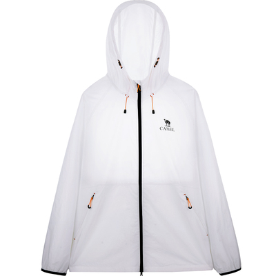 骆驼男装中性款梭织标准长防晒衣