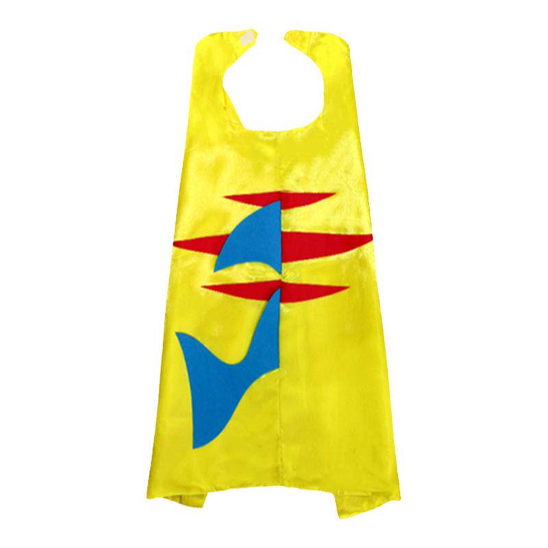 儿童海底世界cos鲨鱼粉头饰披风宝宝表演亲子活动道具万圣节服饰