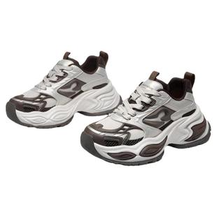 Aquascutum雅格狮丹1851【百年品牌】老爹鞋女增高厚底时尚休闲鞋