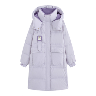 300斤特大码羽绒服女中长款200胖人显瘦韩版加厚东北连帽保暖外套