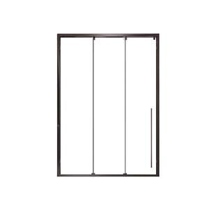 02日丰一字型三联动淋浴房推拉门隔断家用浴室玻璃门卫生间下沉式