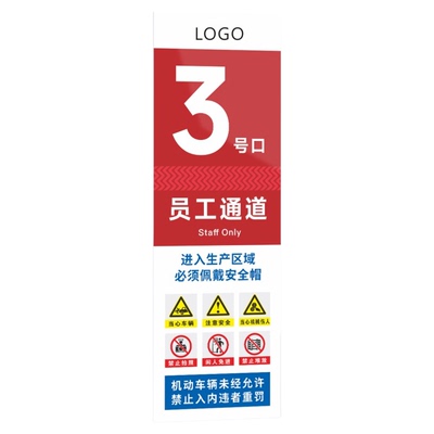 厂区车间进入注意事项提示牌