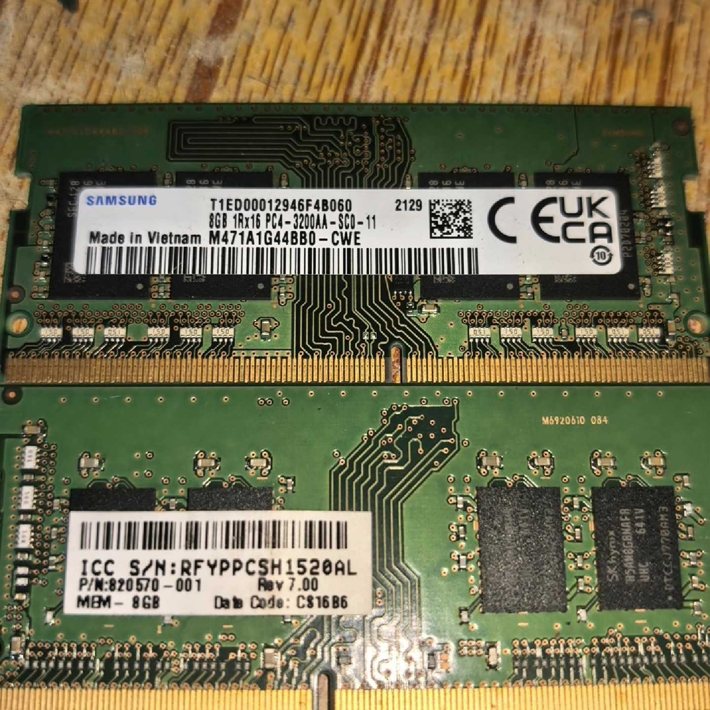 三星DDR4 8GB笔记本内存，型号M471A1G44BB0&mdash;议价