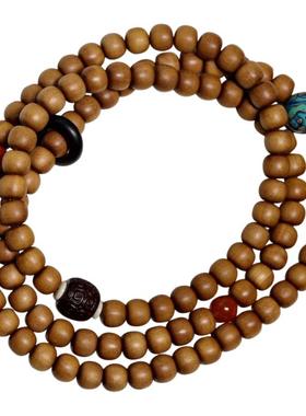 老山檀香手串108颗木质手链原创