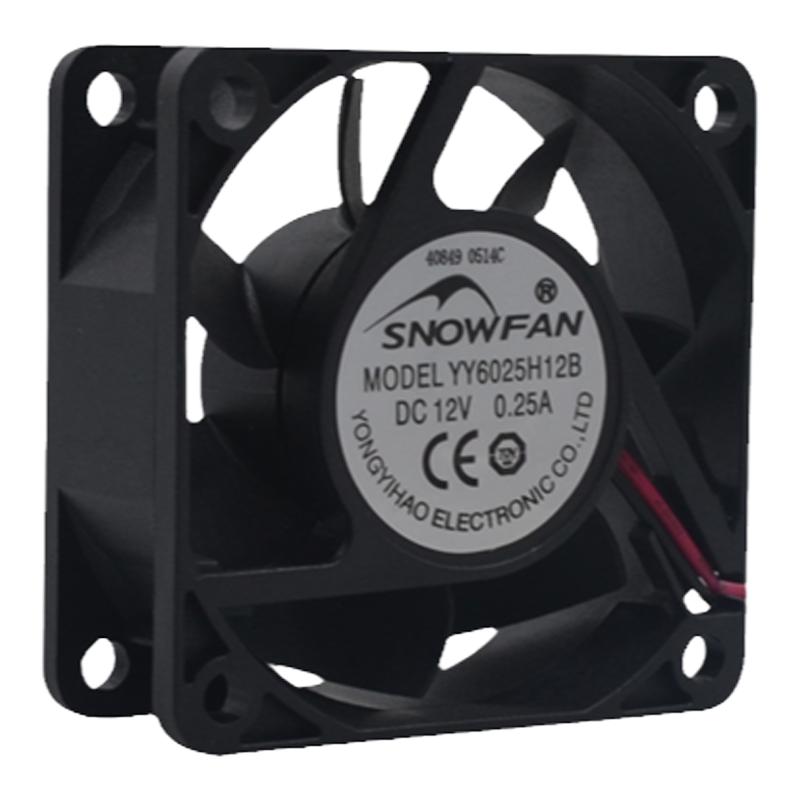 snowfan6CM12V/24V散热风扇6025电源机柜双滚珠轴承轴流散热风机