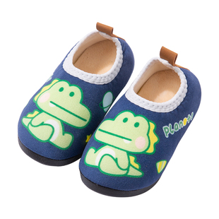 儿童拖鞋宝宝棉鞋秋冬季男童防滑包跟软底室内家居地板女童棉拖鞋