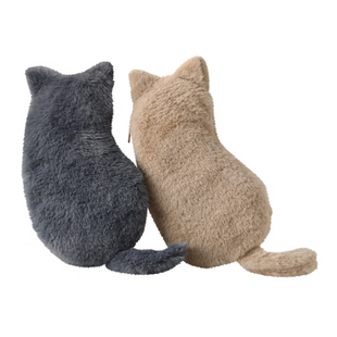 Nakabayashi仲林 日本猫咪笔袋毛绒笔袋可爱高颜值大容量学生文具收纳袋初中女生文具笔盒男孩礼物玩偶笔袋