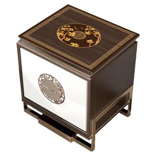 新中式床头柜垫子防水防油罩套防尘盖布轻奢高级感保护垫可裁剪