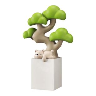 大型发财树客厅落地摆件电视柜旁沙发放青松装饰品乔迁开业礼物