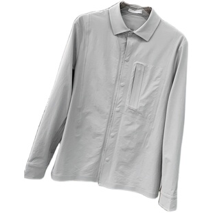 果子家原货 全压胶无痕！线下1790 四面弹力男士长袖衬衫D2590