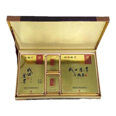 安化黑茶官网正品理想华莱健盛世茶尊天尖千两茶手筑茯砖金茯2kg