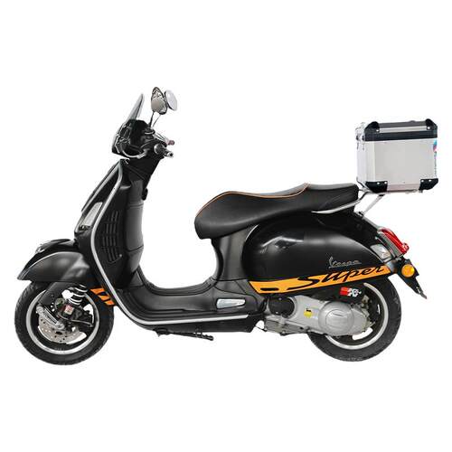 GSADV适用维斯帕Vespa300尾箱比亚乔150尾箱改装铝合金后尾箱尾架