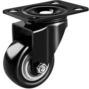 脚轮万向轮轮子1.5寸2寸3寸静音万象转向轮定向滚轮滑轮小号推车