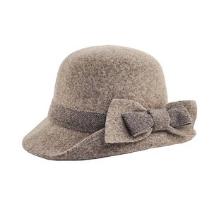 羊毛帽子女士冬加厚2025新款时尚洋气高级感百搭冬季显脸小渔夫帽