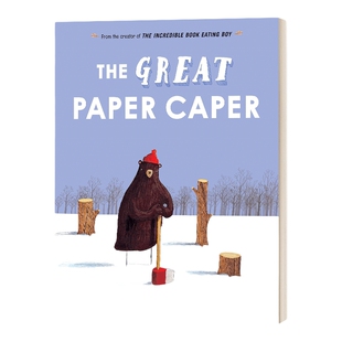 英文原版 The Great Paper Caper 大熊的纸飞机 精装大开本收藏版 培养生态环保意识 Oliver Jeffers奥利弗杰弗斯 进口英语书籍