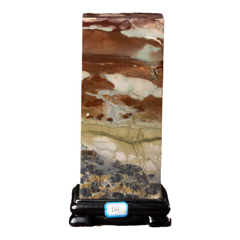 内有多款草花石国画石大方柱摆件客厅四方来财印章奇石靠山石风水