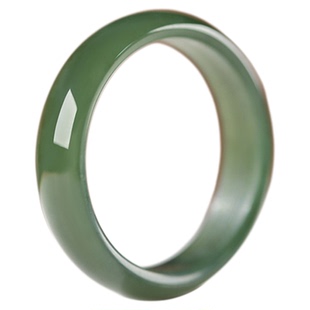 昆玉谣和田玉玉戒指男女简约情侣戒指天然新疆青玉细料小拇指尾戒