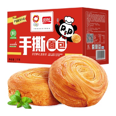 盼盼营养早餐手撕面包整箱