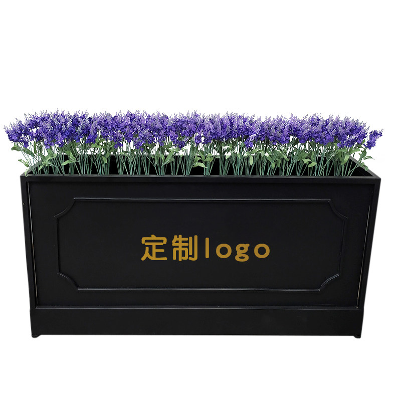 户外绢花塑料长条栅栏仿真薰衣