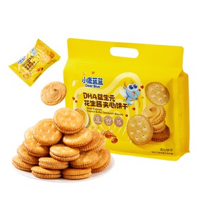 小鹿蓝蓝DHA益生元花生夹心饼干