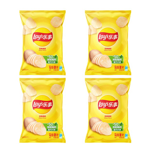 乐事薯片75g*4袋原味番茄黄瓜味百事食品聚餐办公室休闲零食小吃