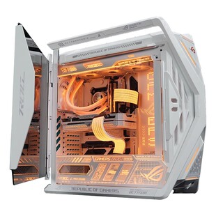 华硕创世神GR701台式主机箱定制主题灯板EVA联名电竞电脑全塔水冷
