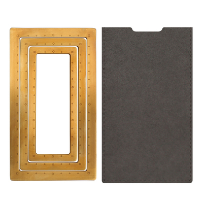 汉墨黄铜书法仿圈三枚字体防跑偏