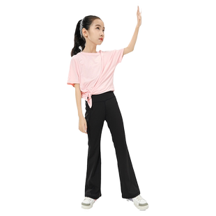 路伊梵女童运动套装2026新款速干透气弹力儿童网球体育训练瑜伽服