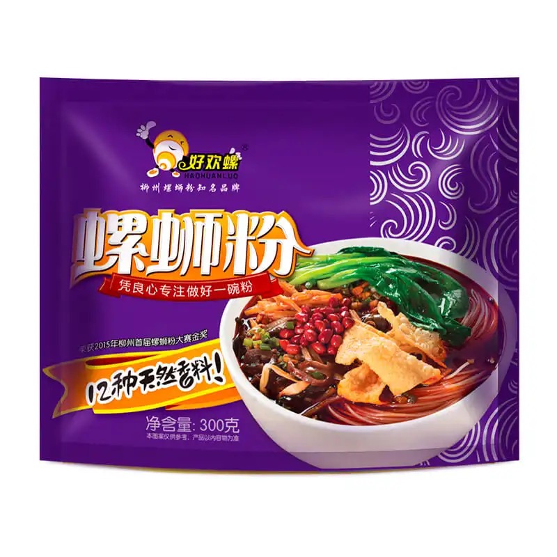 好欢螺螺蛳粉全家福柳州正宗螺蛳粉酸辣粉混装加辣加臭小龙虾花甲