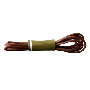 超长款HIBERNI品牌原装真皮圆形3毫米红棕色牛皮鞋带工装靴鞋带绳