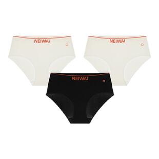 3件|内外橙标无缝/棉质/速干女士内裤三角裤NEIWAI