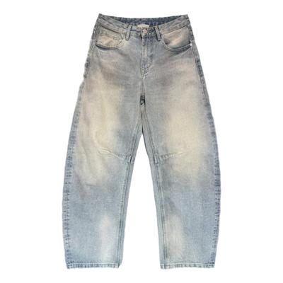 2025新款高街复古直筒牛仔裤