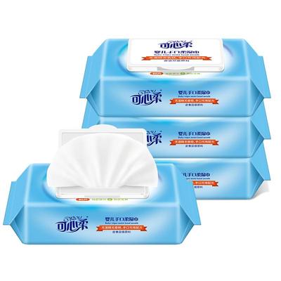 可心柔婴儿湿巾80抽4包