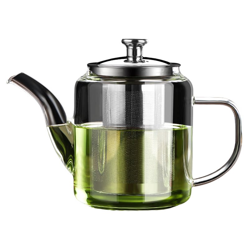 茶壶家用耐高温加厚玻璃泡茶壶大容量茶水分离煮茶器水壶茶具套装