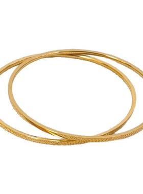 ins宝藏百搭女士手环素圈简洁